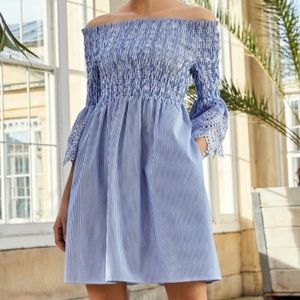 Ted Baker stripped off the shoulder top